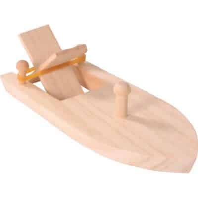 Boot mit Gummiantrieb