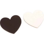 Magnet Leinwandherzen klein 12er Set - 210311 1
