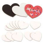 Magnet Leinwandherzen klein 12er Set - 210311 2