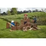 Outdoor-Bausteine aus robustem Holz – 75 Stück - 30665 3 min