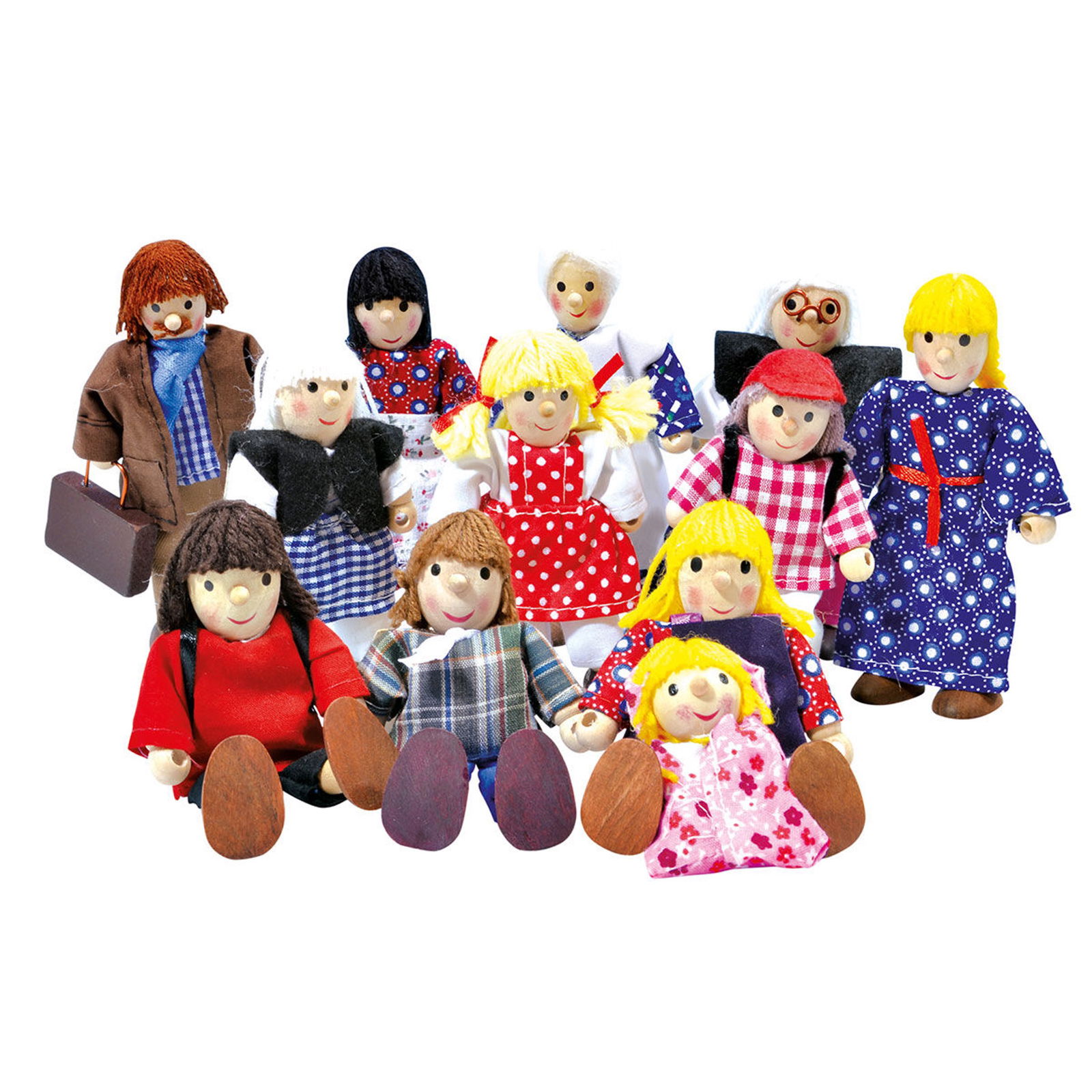 Winzling Biegepüppchen-Set Euro Familie