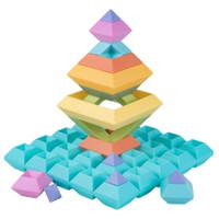GOWI Legeplatte Regenbogen-Pyramide - 352 00302 1