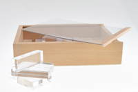 Acrylbausteine Lux Lichtzauber Transparent in Holzbox - 352 90352 01 bausteine lux transparent holzbox 4027608019056