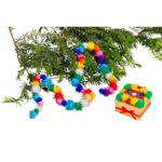 Glitter Pom Poms 100er Set - 370147 2