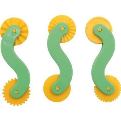 Doppelseitige Modellier-Muster-Schneide-Räder 3er Set