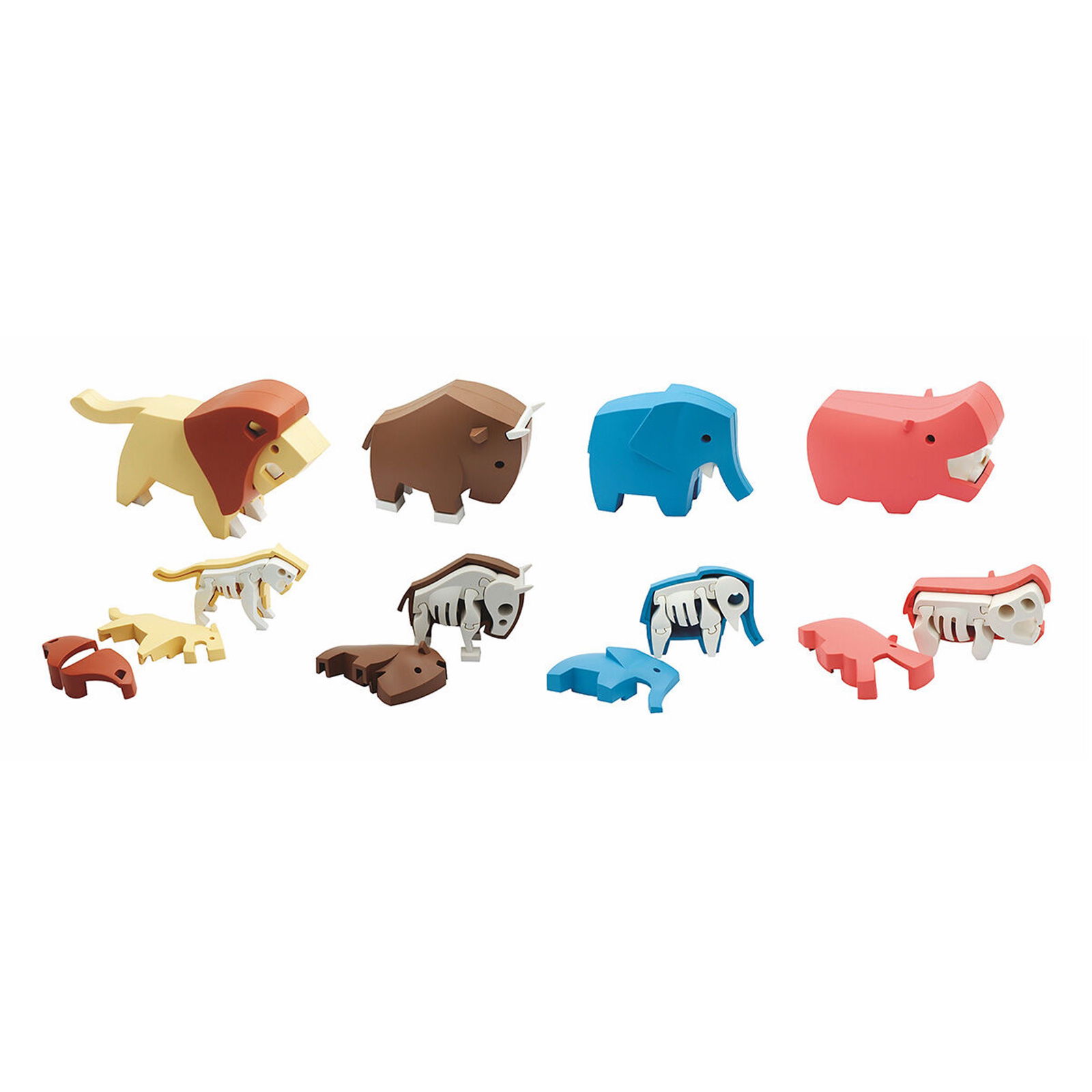 Halftoys Magnetische Tiere Afrika - 4 Stück