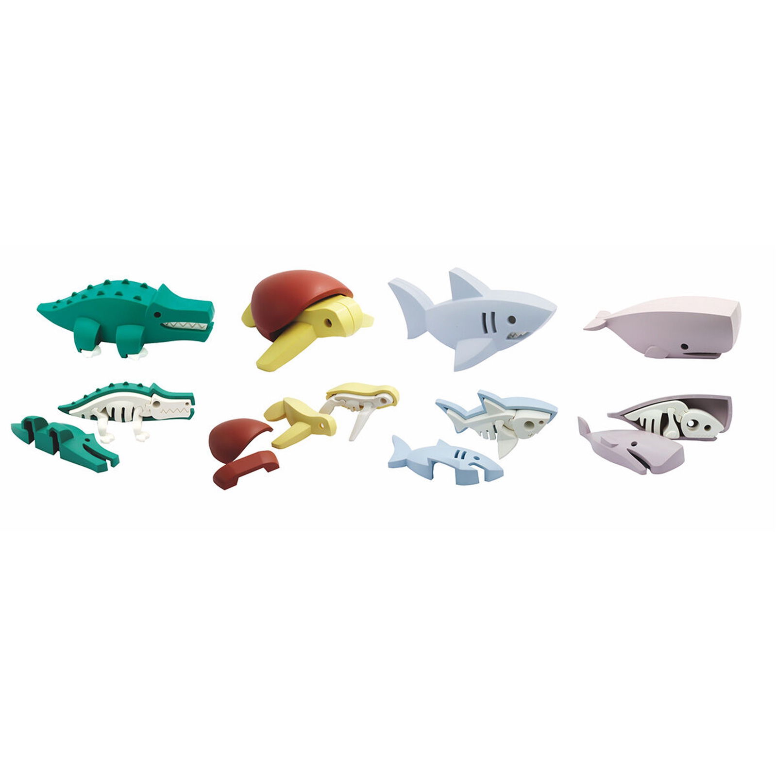 Halftoys Magnetische Meerestiere - 4 Stück