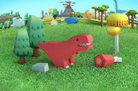 Halftoys Magnetische Dinosaurier – 4 Stück - 479 22 03 puzzle 3d tiere dinosaurier 4027608013023