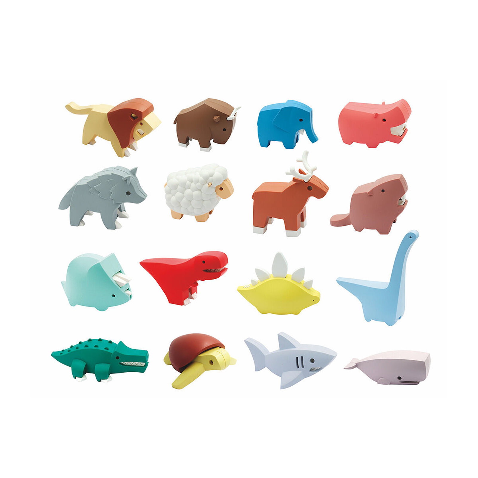 Halftoys Magnetische Tiere Komplettset - 16 Stück