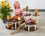 Small-World Kombi – 5-teiliges Holzplattform-Set Rund - 53903