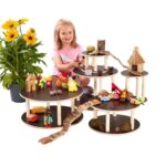 Small-World Kombi – 5-teiliges Holzplattform-Set Rund - 53903