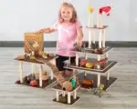 Small-World Kombi – 5-teiliges Holzplattform-Set Quadrat - 53905 3