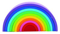 Regenbogen Stapler Silikon - 601 10 02