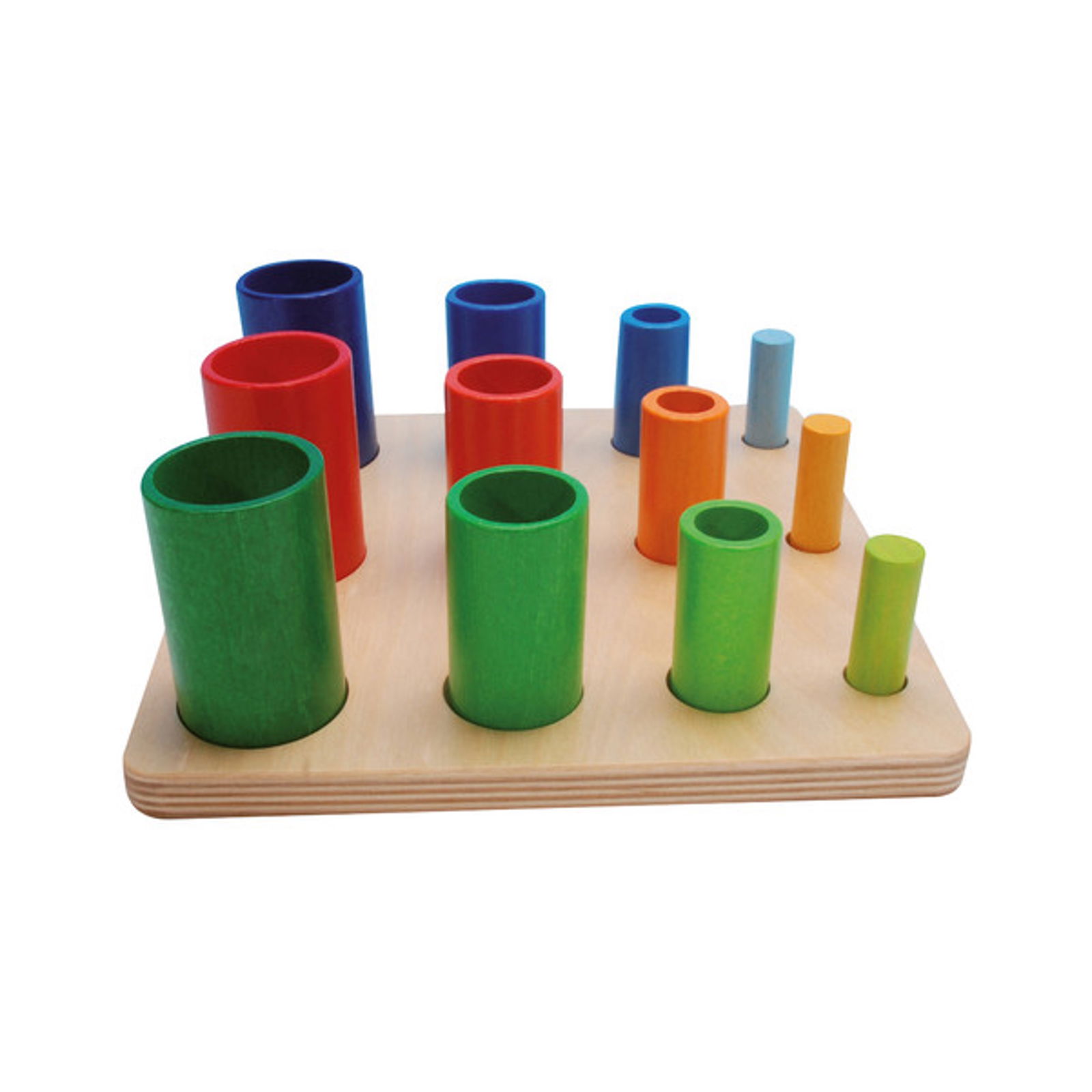 Holz-Sortierröhren, 12 Stück
