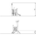 U3-Spielturm mit Rutsche – ROBINIA RB1306 - 962a rb1306front