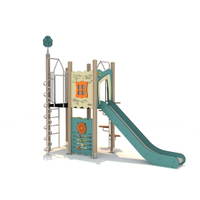 Kletterturm „Burgano“ mit Rutsche und Spielwänden - Burgano 10020130 F3