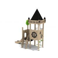 Spielturm Burg „Castelino“ mit Rutsche, Kletter- und Aufstiegsmöglichkeiten - Castelino 10010020 F2