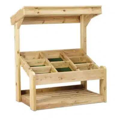 Outdoor-Marktstand aus Holz