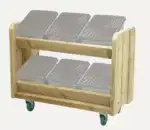 Outdoor-Schrank mit 6 geneigten Boxen inkl. Deckel - DR103 Millhouse Outdoor Mobile Tilt Tote Storage Main with grey tubs RGB
