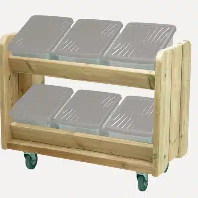 Outdoor-Schrank mit 6 geneigten Boxen inkl. Deckel