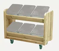 Outdoor-Schrank mit 6 geneigten Boxen inkl. Deckel