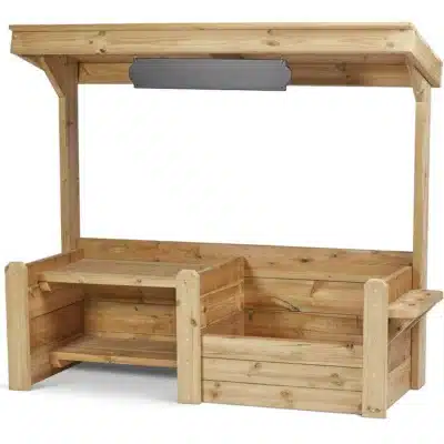 Große Outdoor-Werkbank "Bauhof" aus Holz