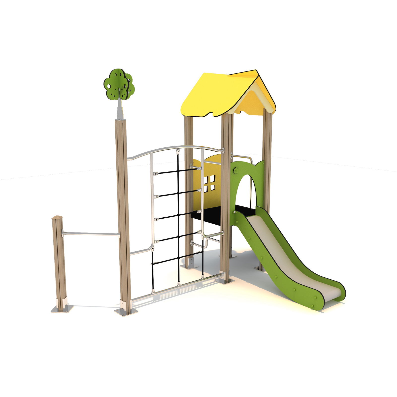 Spiel- und Kletterturm "Silvaria" mit Rutsche