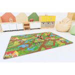 Bodenspielmatte mit Aufdruck – Dorf - bodenmatte dorf 617093 w 2