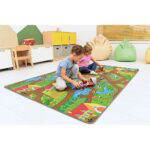 Bodenspielmatte mit Aufdruck – Dorf - bodenmatte dorf 617093 w 3