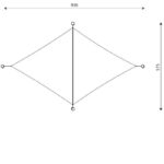 Sonnensegel Rhombus mit Holzpfosten – ROBINIA RB1389 - rb1389top