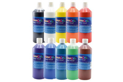 NOVACOL Plakatfarbe 500ml – 10er Set