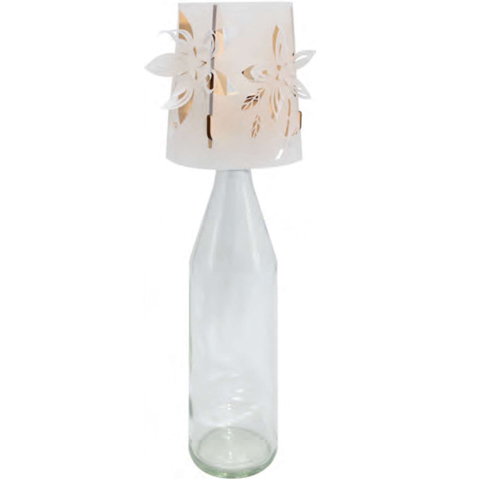 Flaschen Laterne mit Schirm - 12er Set