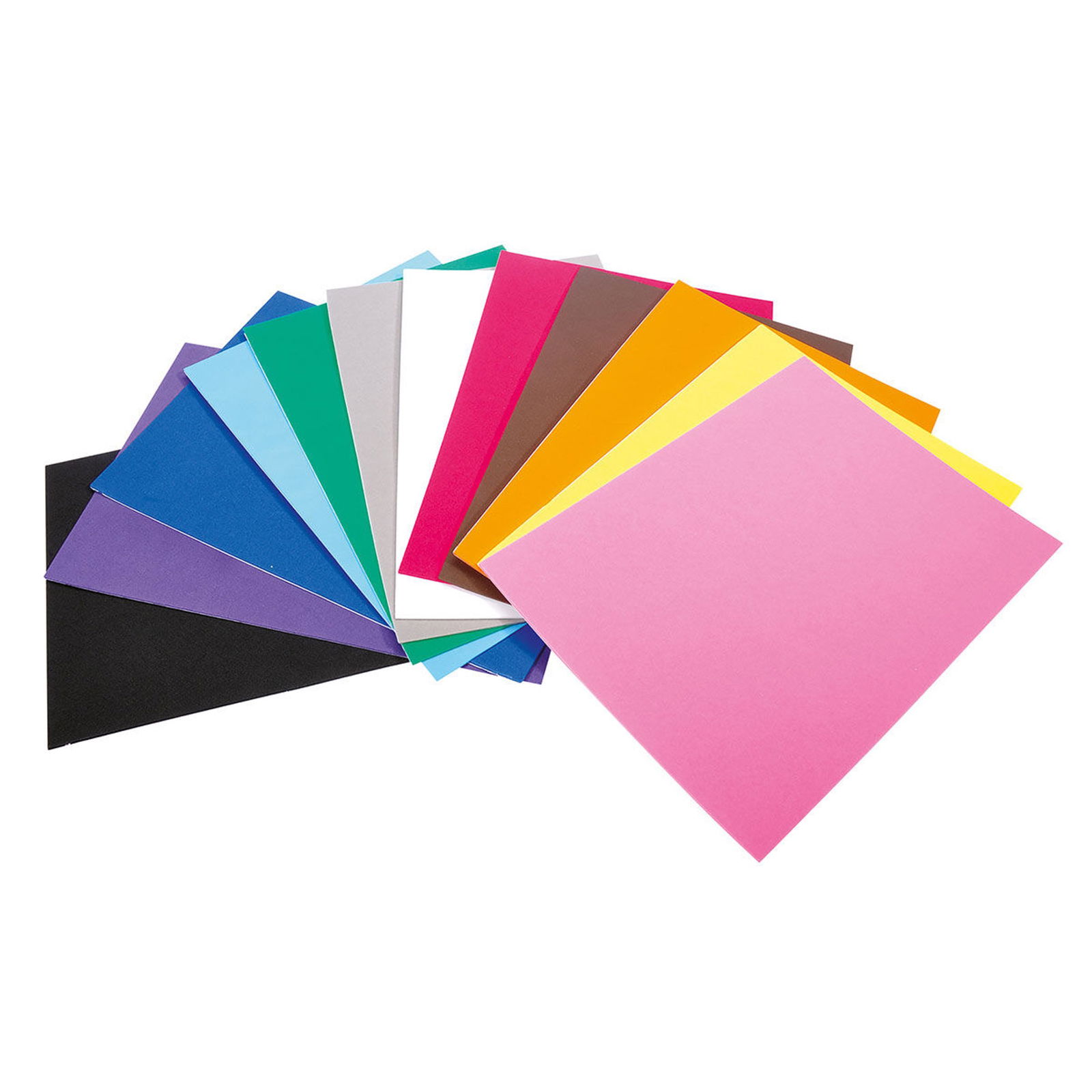 Moosgummi A4, selbstklebend 12 Farben sortiert
