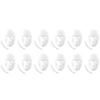Masken – Set 12 Stück - 193 18 00 masken 12st bemalen fasching karneval gesichtsmaske kinder 4027608193183
