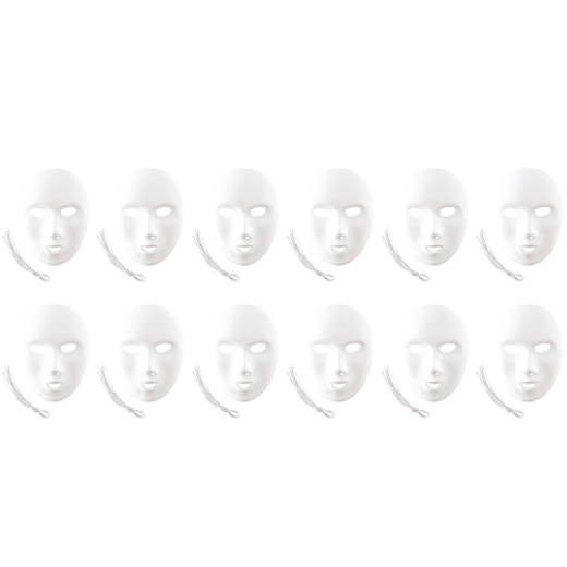 193_18_00_masken-12st-bemalen-fasching-karneval-gesichtsmaske-kinder-4027608193183 Masken – Set 12 Stück - 193 18 00 masken 12st bemalen fasching karneval gesichtsmaske kinder 4027608193183