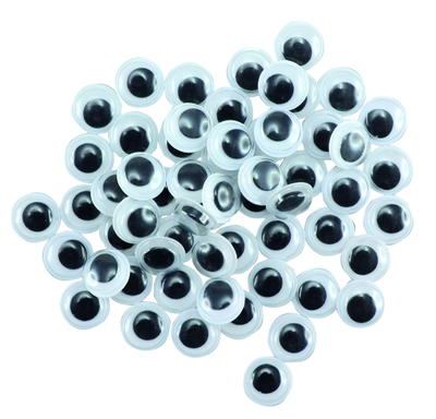 Wackelauge rund 10mm selbstklebend – Set 500 Stück