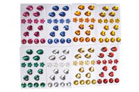 Edelsteine selbstklebend gemischt – 128 Stück - 197 21 00 sticker edelsteine 128stverschiedeneformenundfarben–4027608197211
