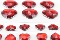 Edelsteine selbstklebend Herzen gemischt – 18 Stück - 197 23 01 sticker edelsteine herzen rot 18st 4027608197235 1