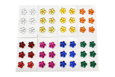 Edelsteine selbstklebend Blumen – 48 Stück
