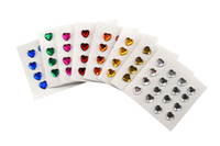 Edelsteine selbstklebend Herzen klein – 128 Stück - 197 28 01 sticker edelsteine herzen 128st 4027608197280