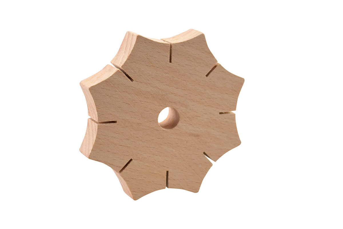 Knüpfstern aus Holz