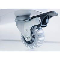 Xilent Akustik-Stellwand, weiß, verstärkte Standfüße, Rollen – Bild 11