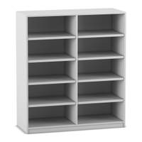 Flexeo® Bibliotheksregal, 10 Fächer, mittelhoch, Breite 126,4 cm – Bild 19