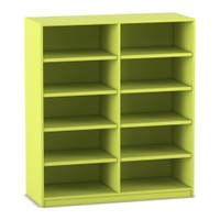 Flexeo® Bibliotheksregal, 10 Fächer, mittelhoch, Breite 126,4 cm – Bild 15