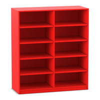 Flexeo® Bibliotheksregal, 10 Fächer, mittelhoch, Breite 126,4 cm – Bild 11