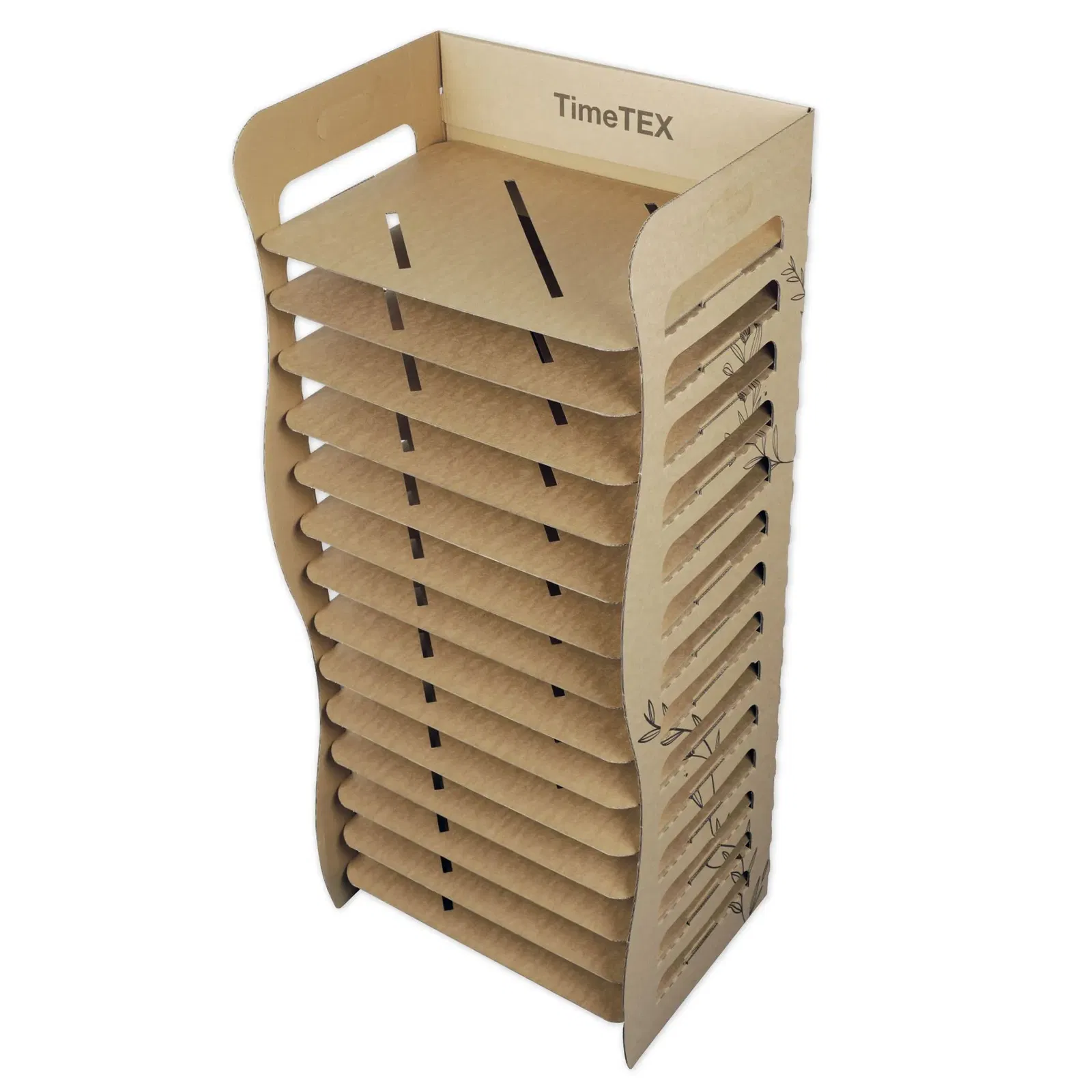 Papier-Trockenregal aus Pappe, 14 Böden, 110x47x36 cm