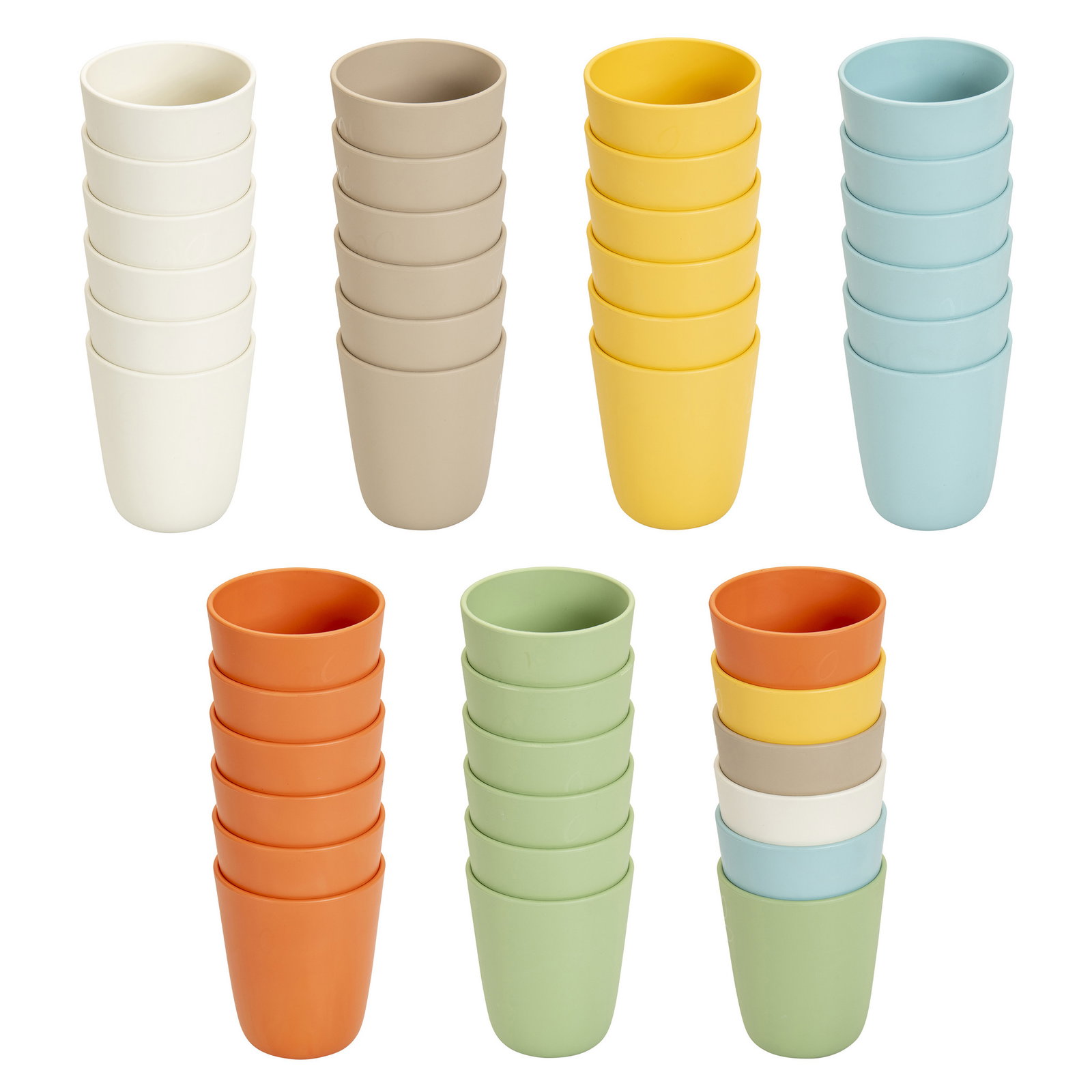 Becher aus biobasiertem treeNside-Material, 200 ml, 6er-Set