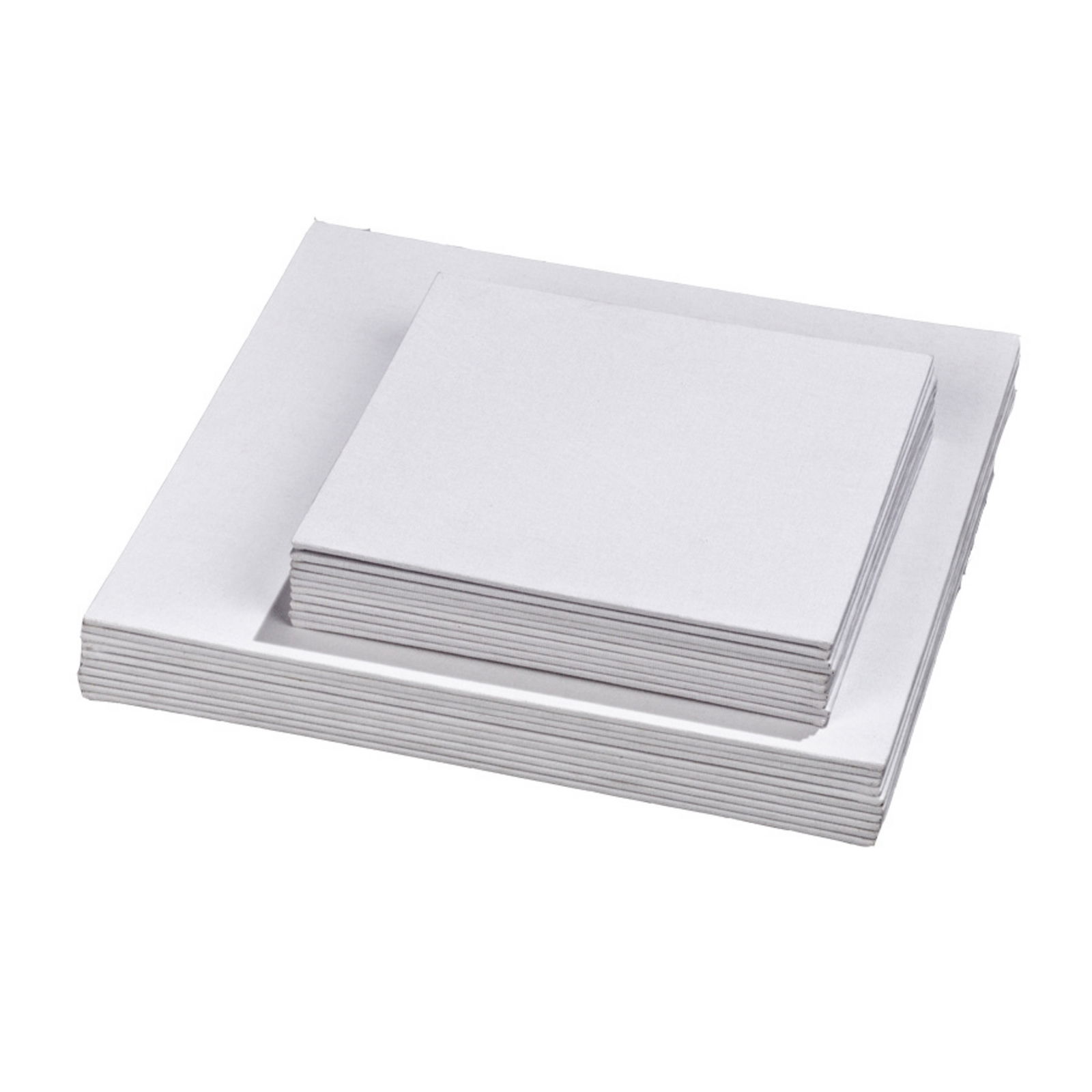 Pappleinwände, quadratisch, 10 Stück