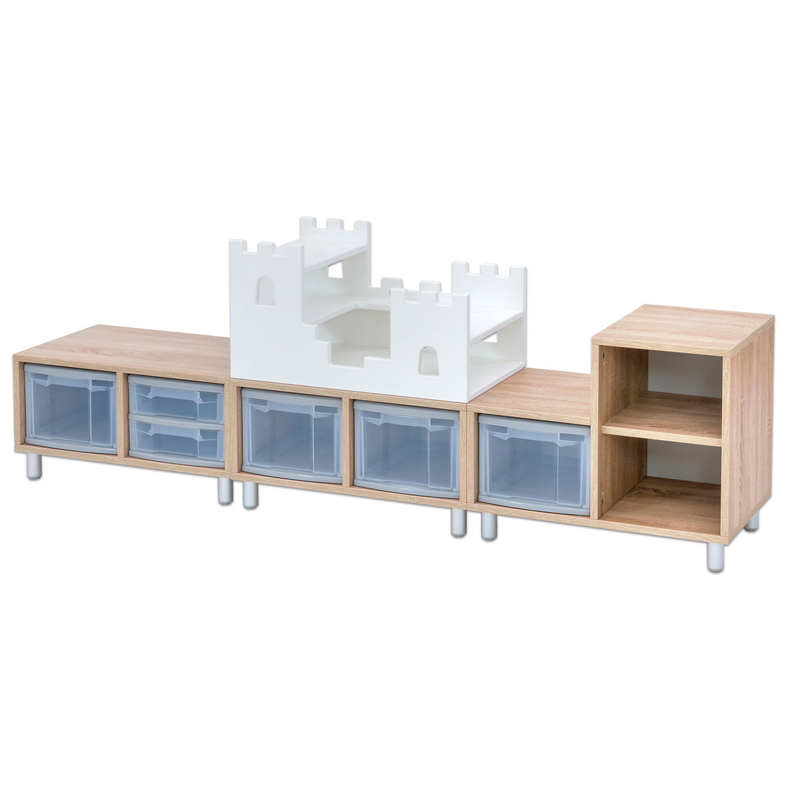 Regal-Kombination, Boxen, Ritterburg