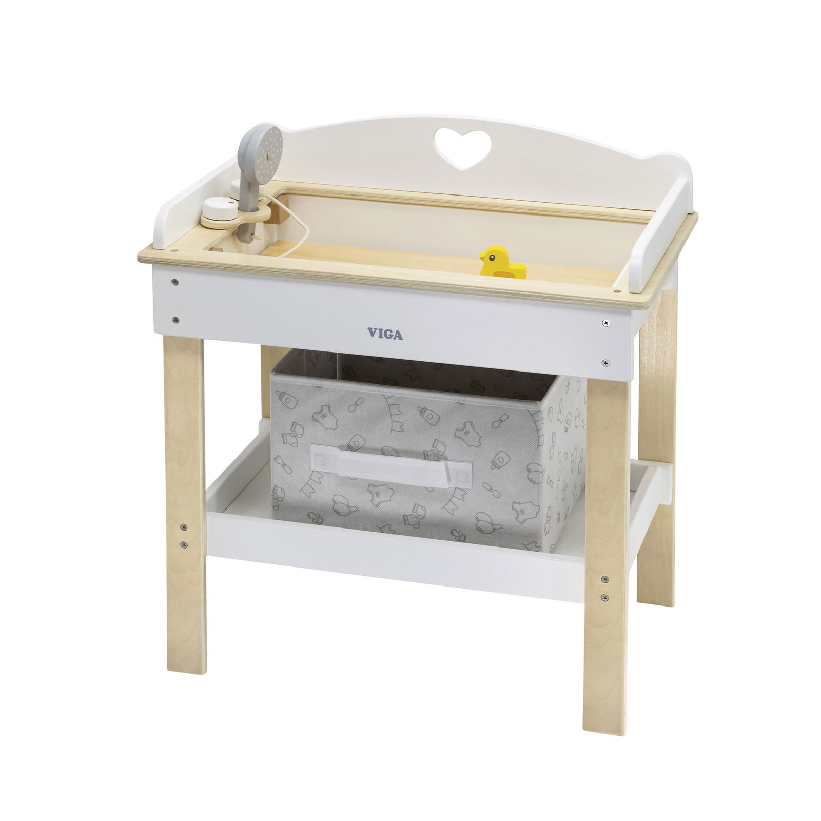 Puppen-Wickeltisch mit Badewanne